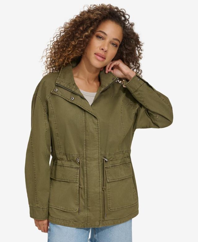 Womens Levis Lightweight Stand Collar Anorak Military Jacket Product Image