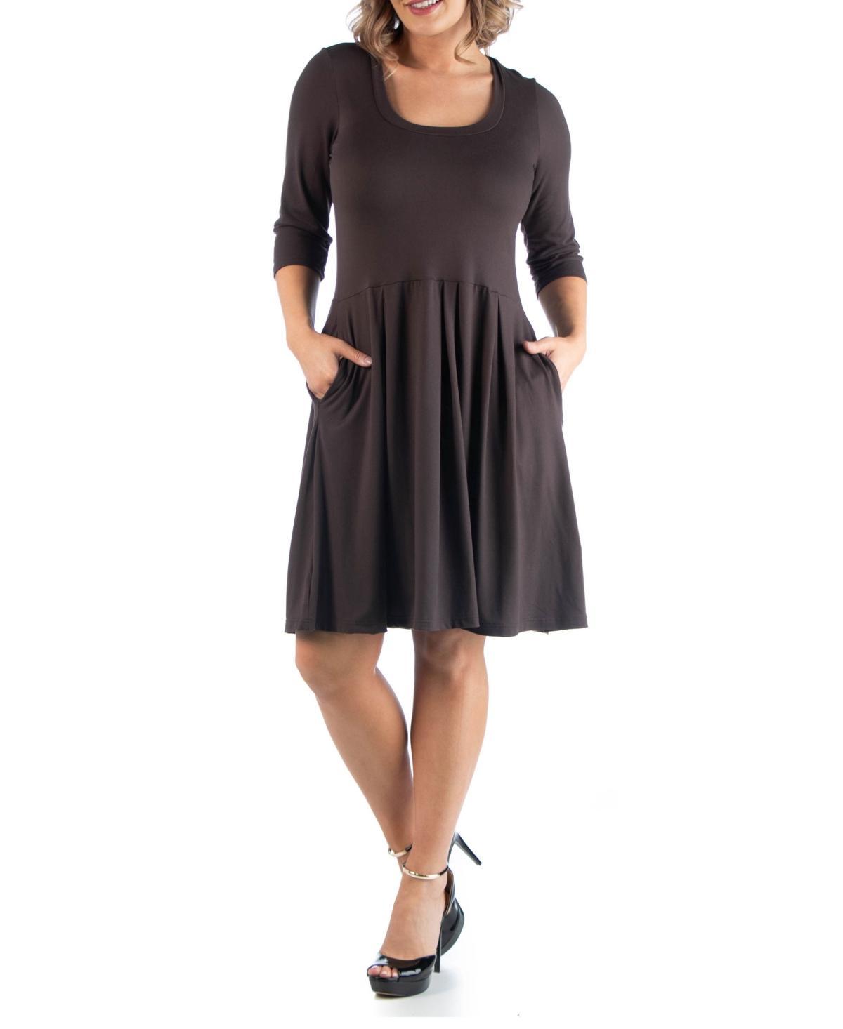 Womens Plus Size Fit and Flare Dress Product Image