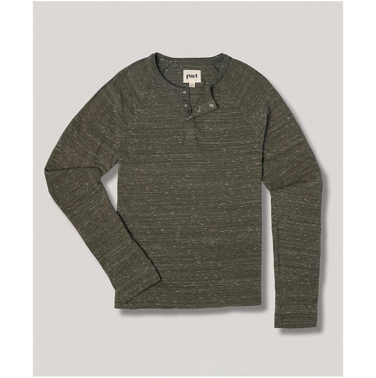 Organic Cotton The Mix Long Sleeve Henley Tee Product Image