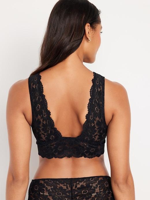 Lace Front-Close Bralette Product Image