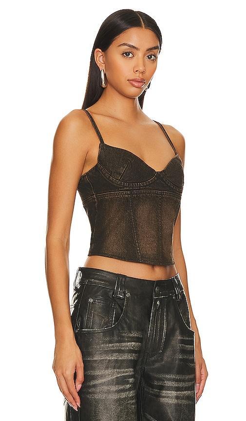 Miaou Kiko Corset in Brown. Product Image