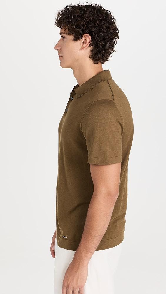 SIMKHAI Barron Short Sleeve Polo | Shopbop Product Image