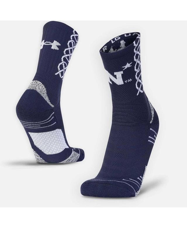 Under Armour Mens Navy Navy Midshipmen Special Games Playmaker Crew Socks Product Image