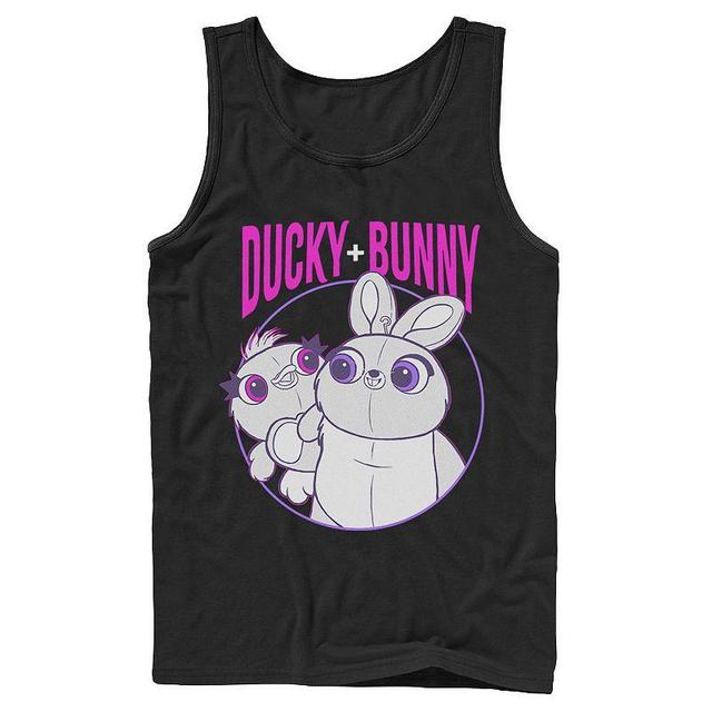 Mens Disney / Pixar Toy Story 4 Ducky & Bunny Circle Logo Tank Top Product Image