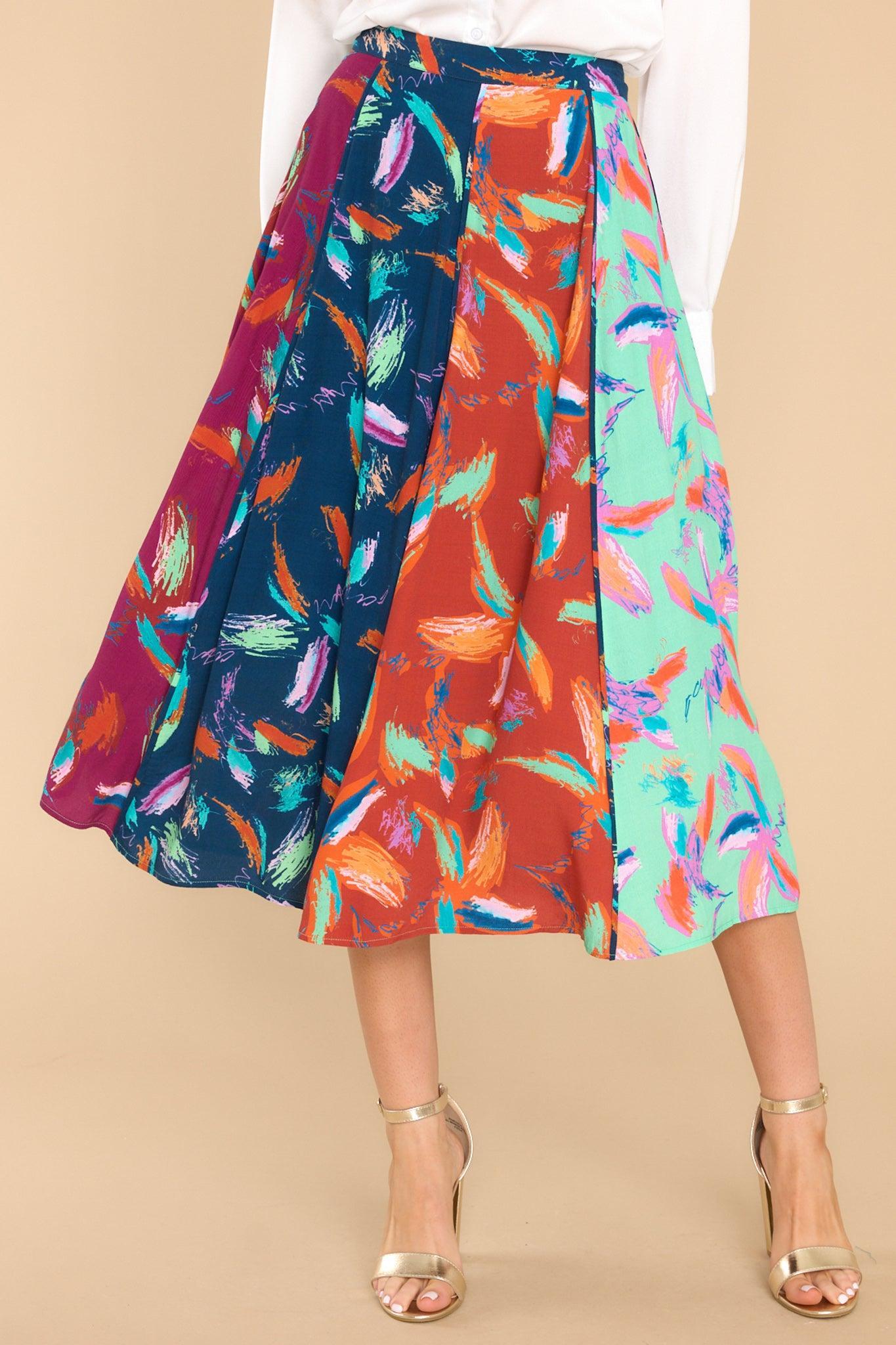 The Kristel Multi Print Midi Skirt Product Image