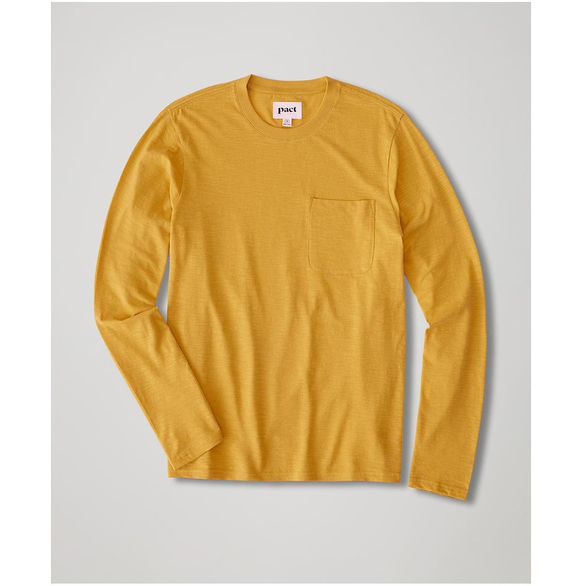 Organic Cotton Field Midweight Slub Long Sleeve Crew Tee Product Image