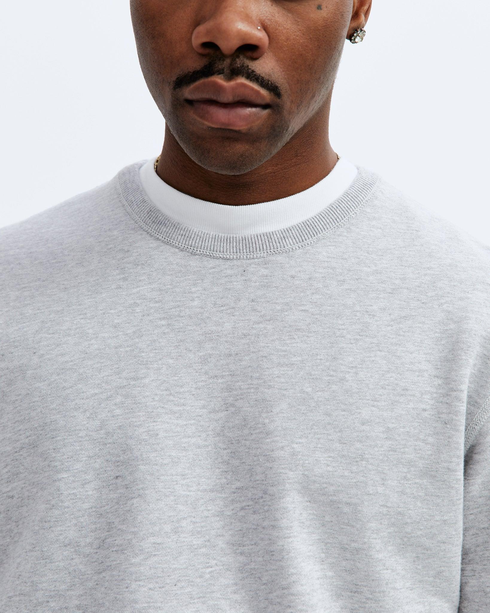 0984. Herringbone Terry Crewneck - Crimson Red Product Image