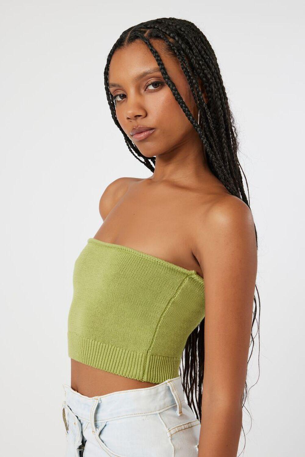 Cropped Sweater-Knit Tube Top | Forever 21 Product Image