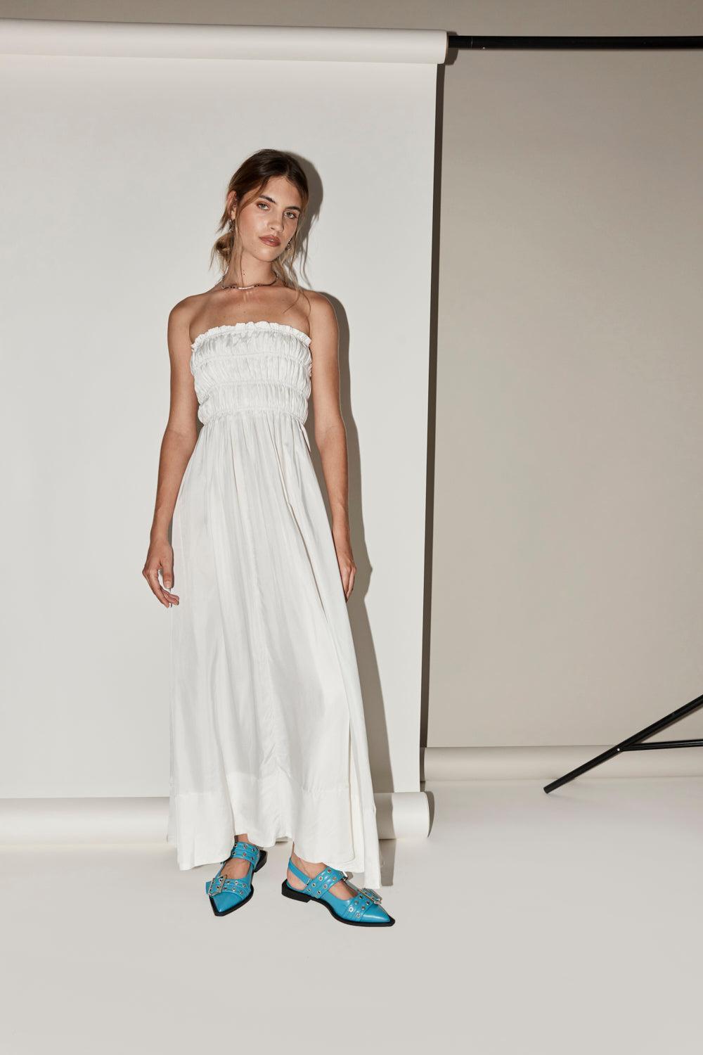 Eliana Maxi Dress White Product Image