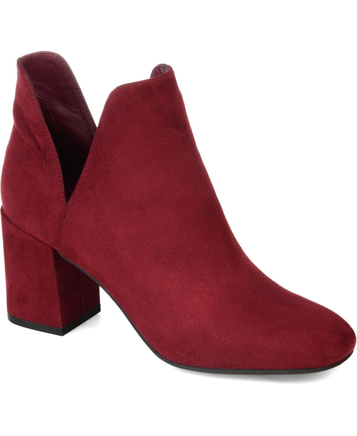 Journee Collection Gwenn Womens Ankle Boots Red Product Image