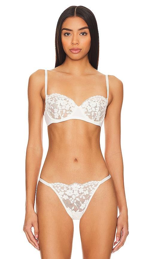 Natori Plush Romance Lace Underwire Balconette Bra Product Image