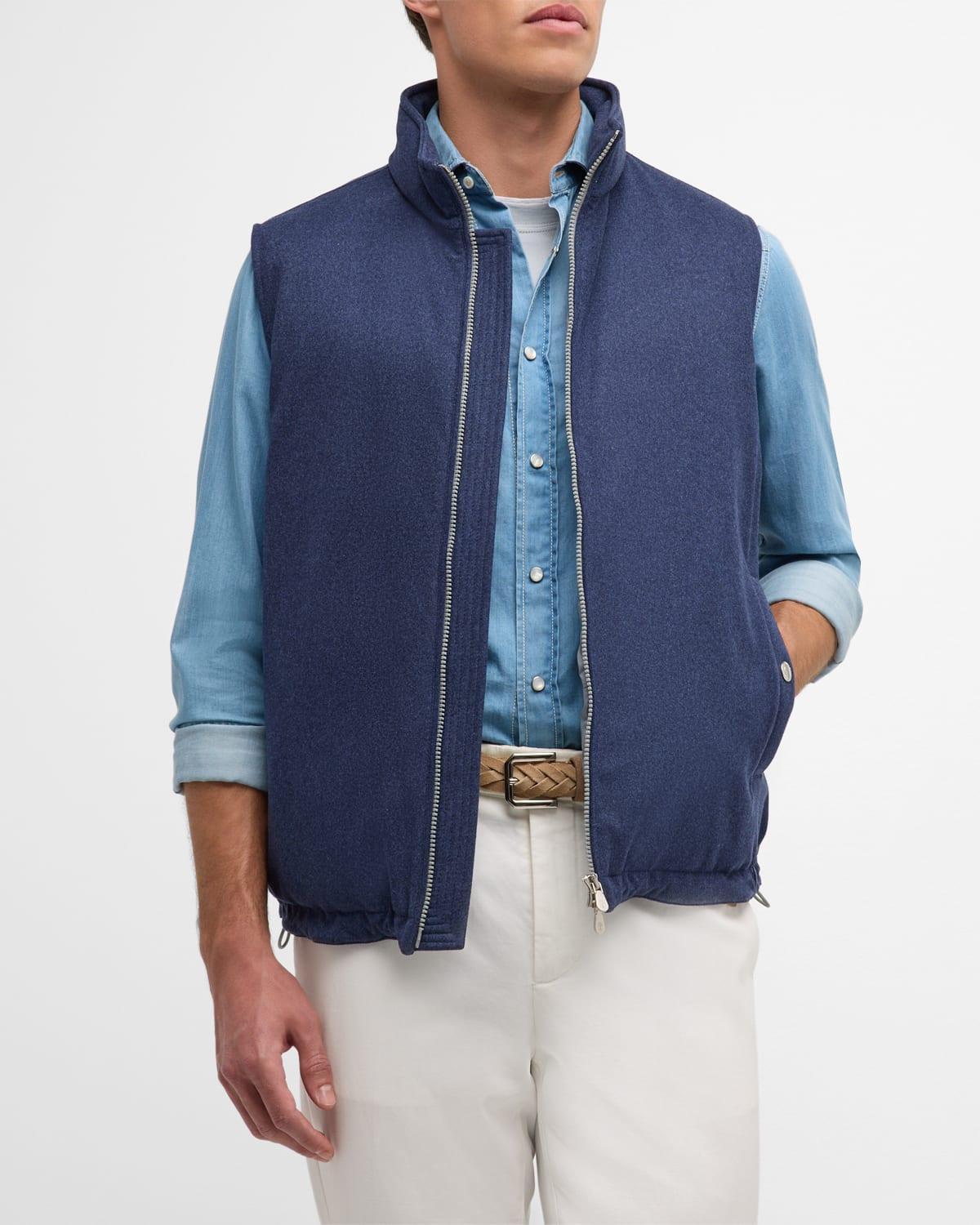 Men's Wool Padded Full-Zip Vest Product Image