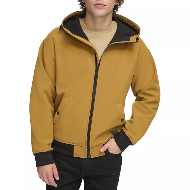 Mens Levis Softshell Hoody Bomber Jacket Yellow Product Image