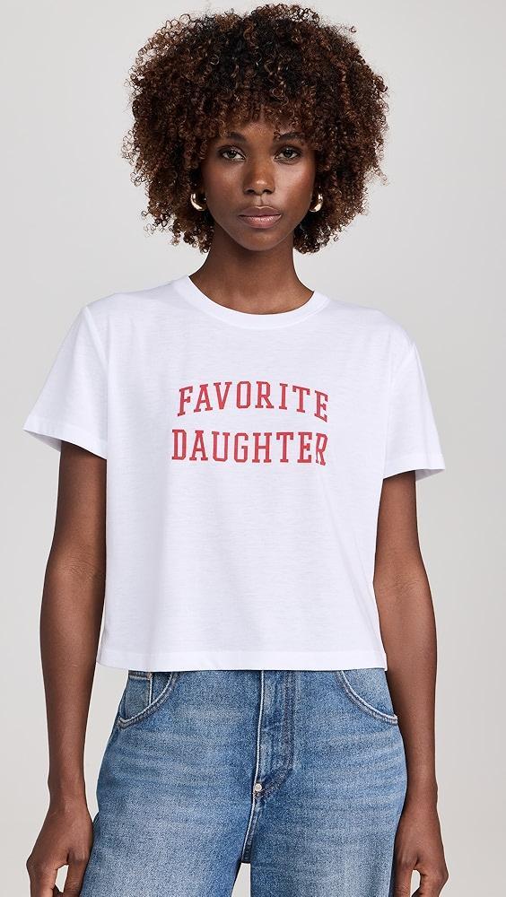 Favorite Daughter Favorite Daughter Cropped Collegiate Tee | Shopbop Product Image