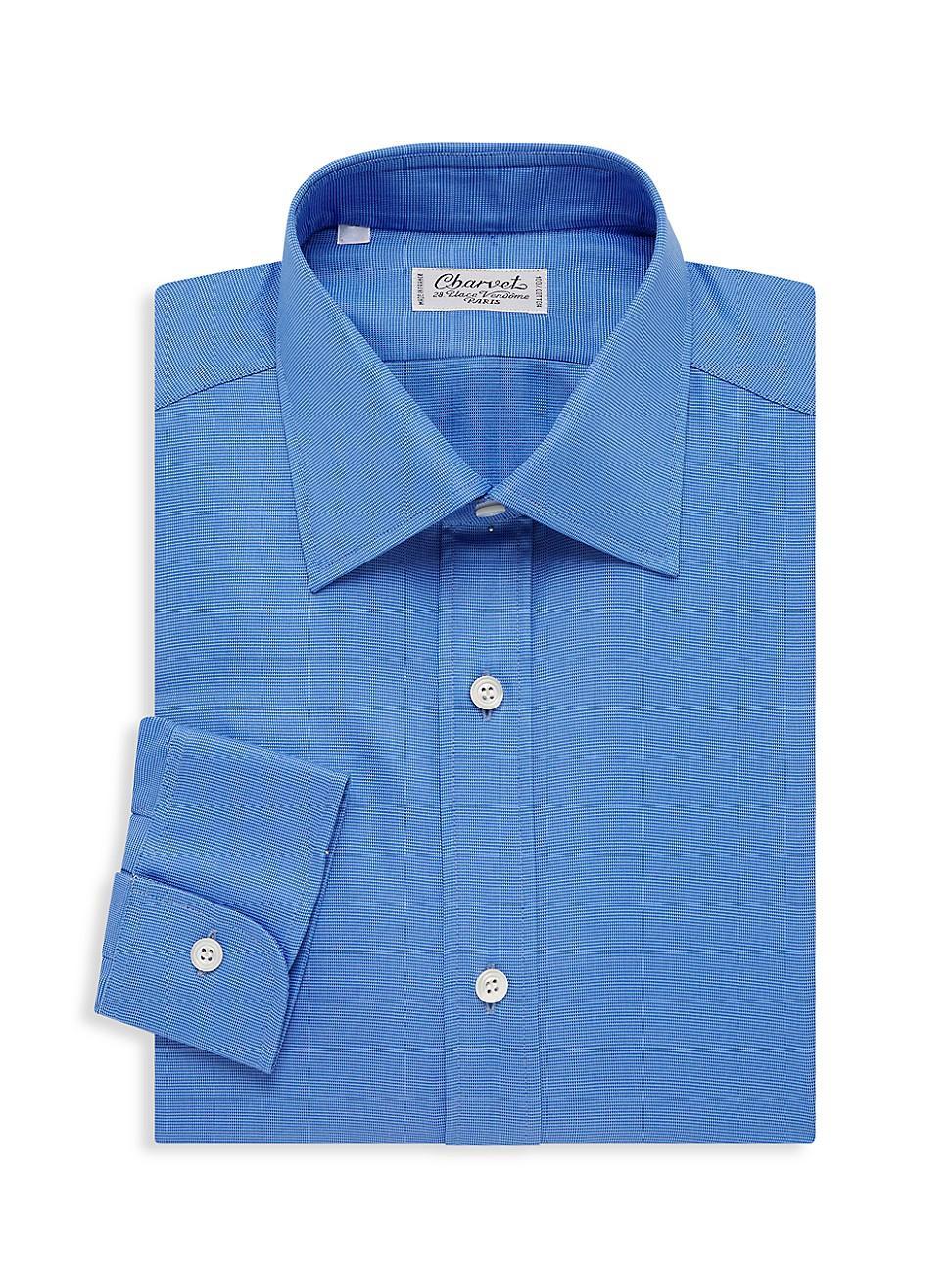 Mens Button-Front Dress Shirt Product Image