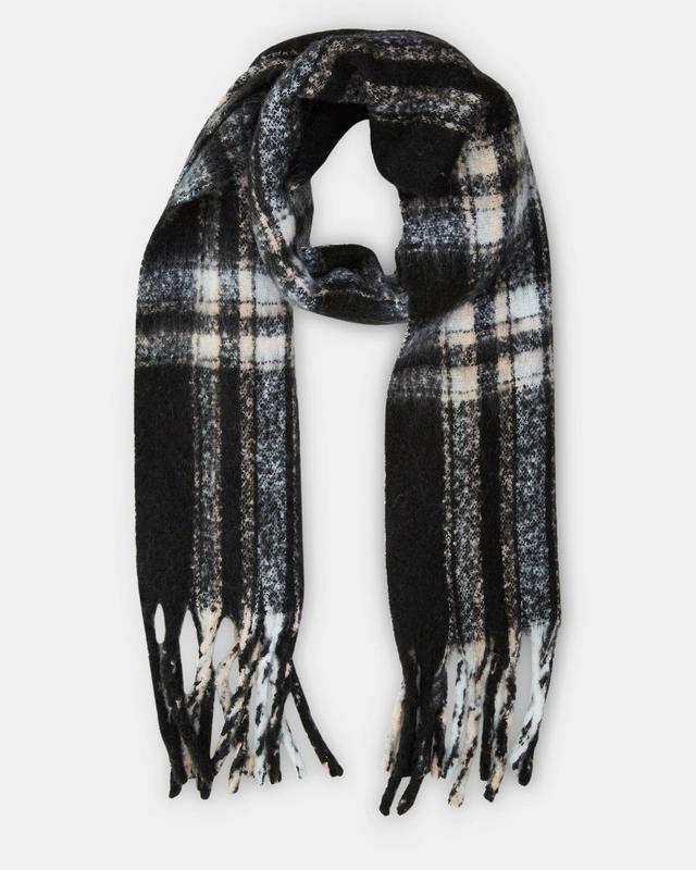 CLASSIC PLAID SCARF BLACK Female Product Image