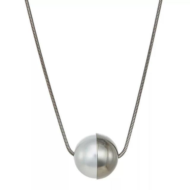 Simply Vera Vera Wang Large Simulated Pearl Cap Pendant Necklace, Womens, Tone Product Image