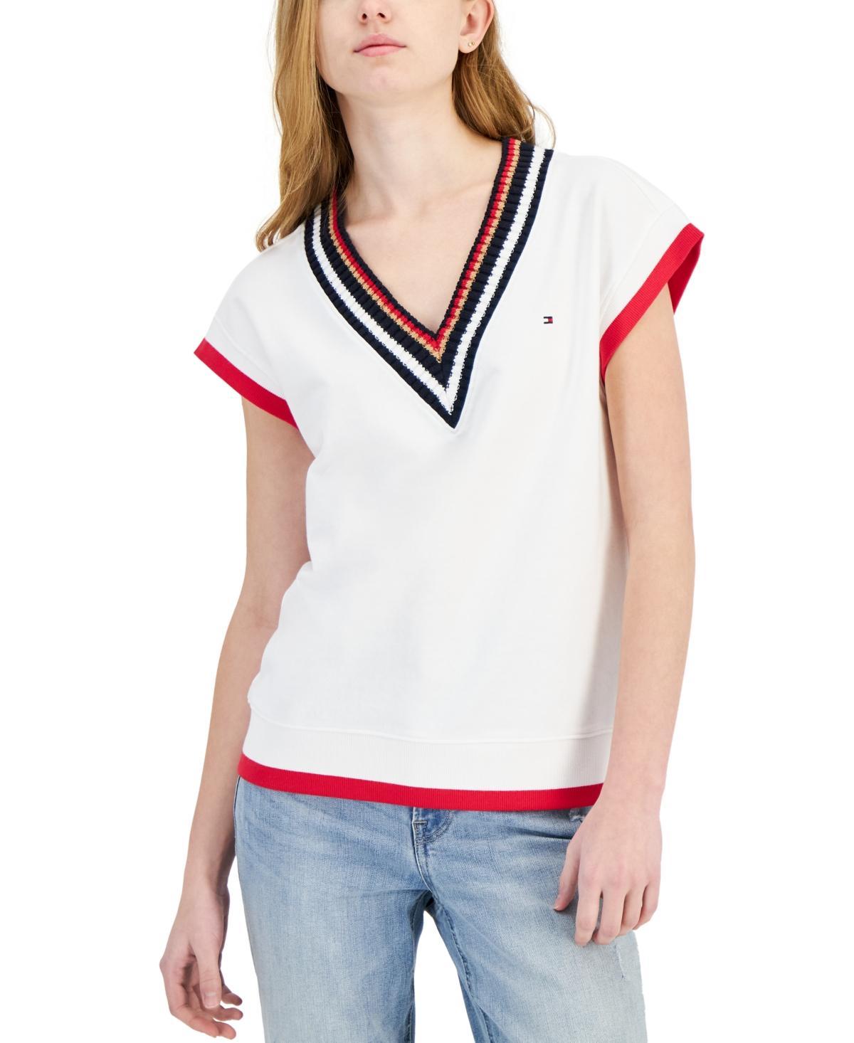 Tommy Hilfiger Womens V-Neck Top Product Image