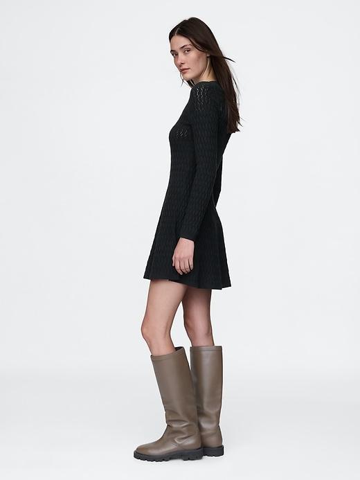 CashSoft Pointelle Mini Sweater Dress Product Image