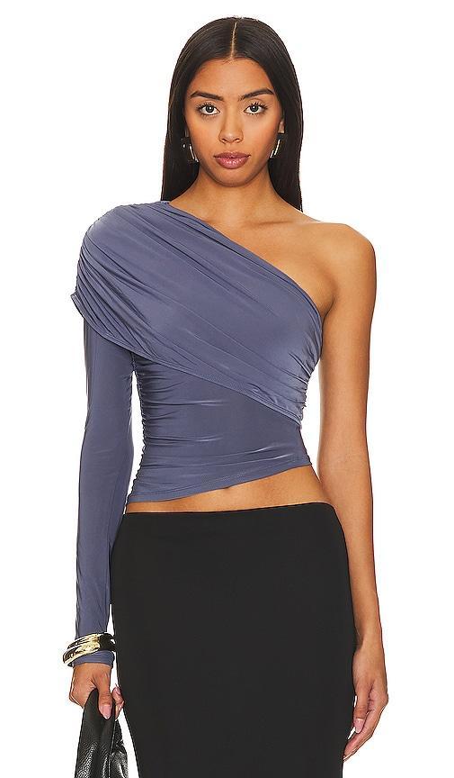 Lovers and Friends Jaya Top in Slate Blue Product Image