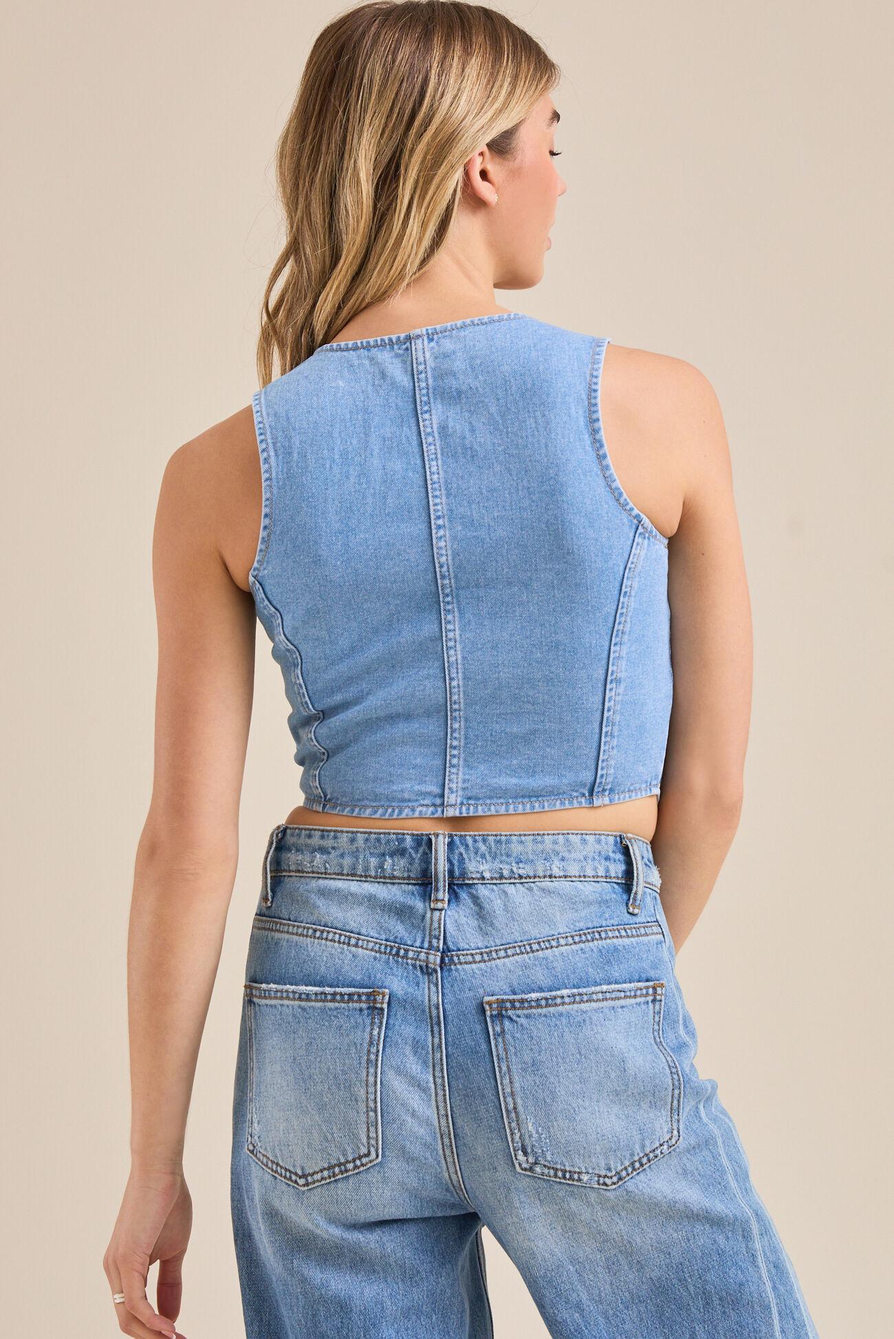 Harlee Denim Vest Product Image