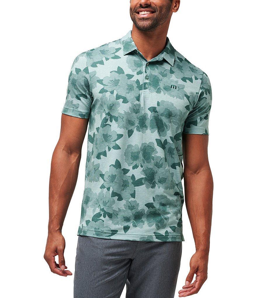 TravisMathew Standing Invite Modern Fit Short Sleeve Polo Shirt Product Image