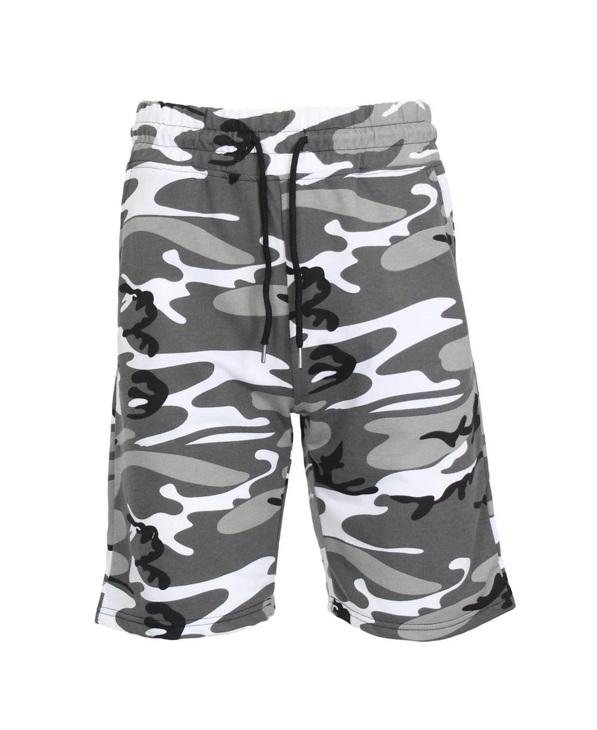 Galaxy By Harvic Mens Camo Printed French Terry Shorts Product Image