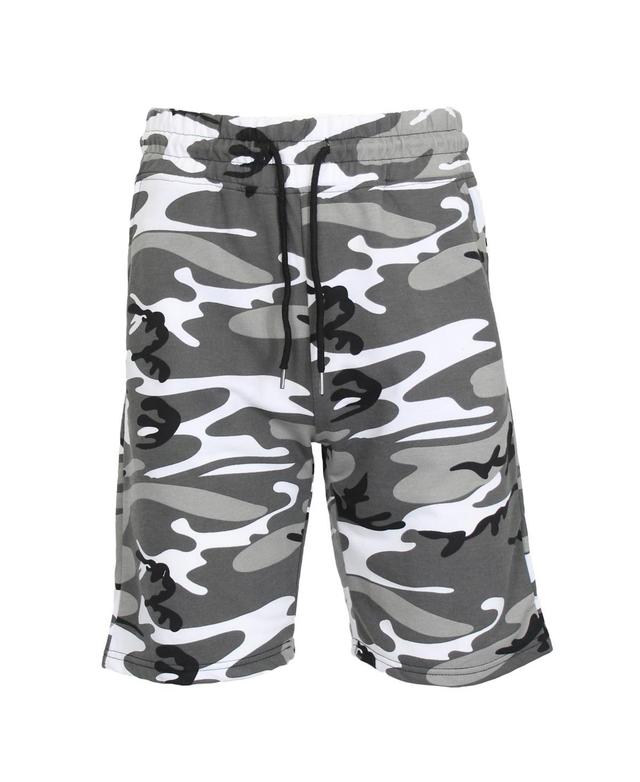 Galaxy By Harvic Mens Camo Printed French Terry Shorts Product Image