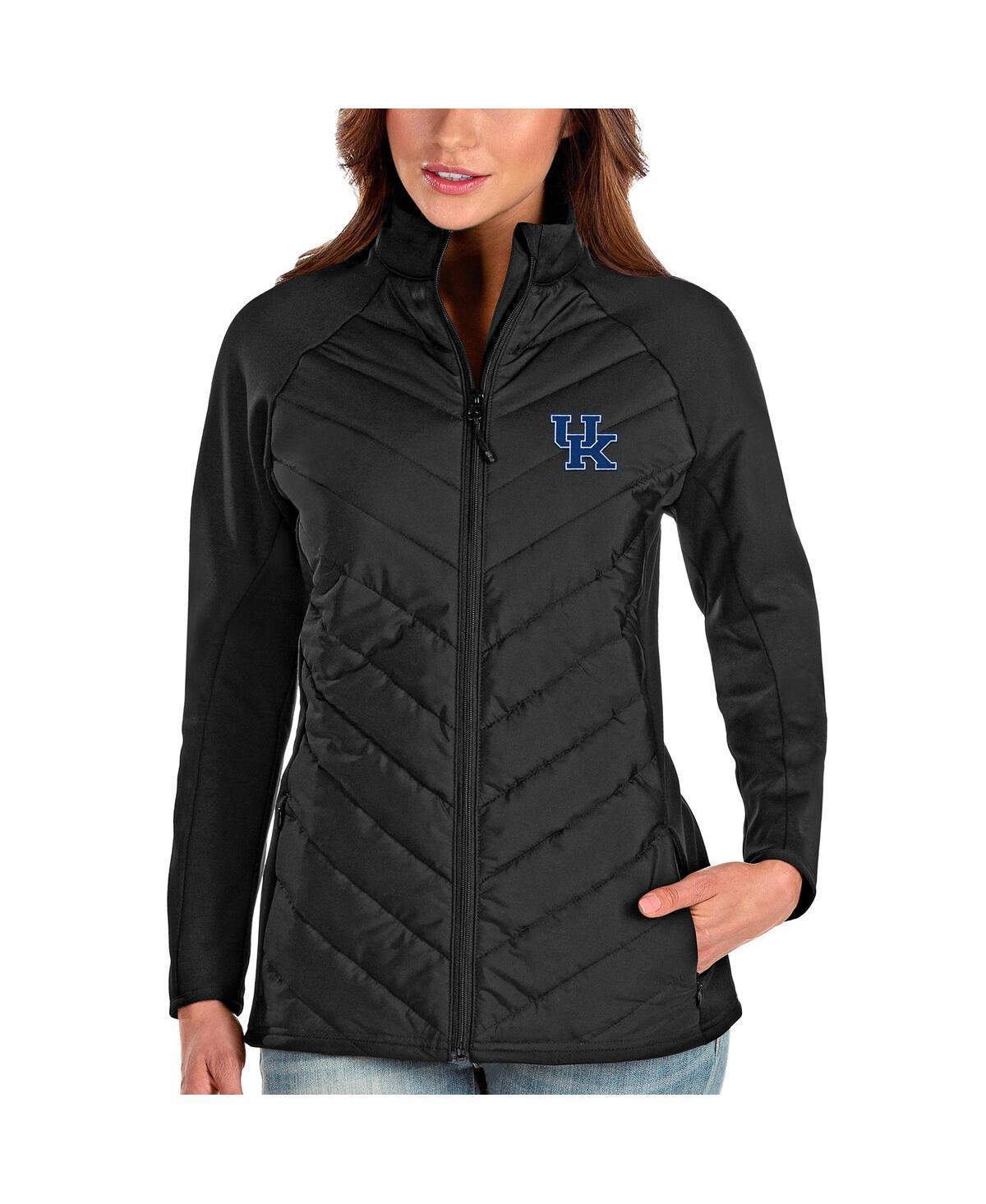 Antigua Womens Black Kentucky Wildcats Altitude Full-Zip Puffer Jacket Product Image