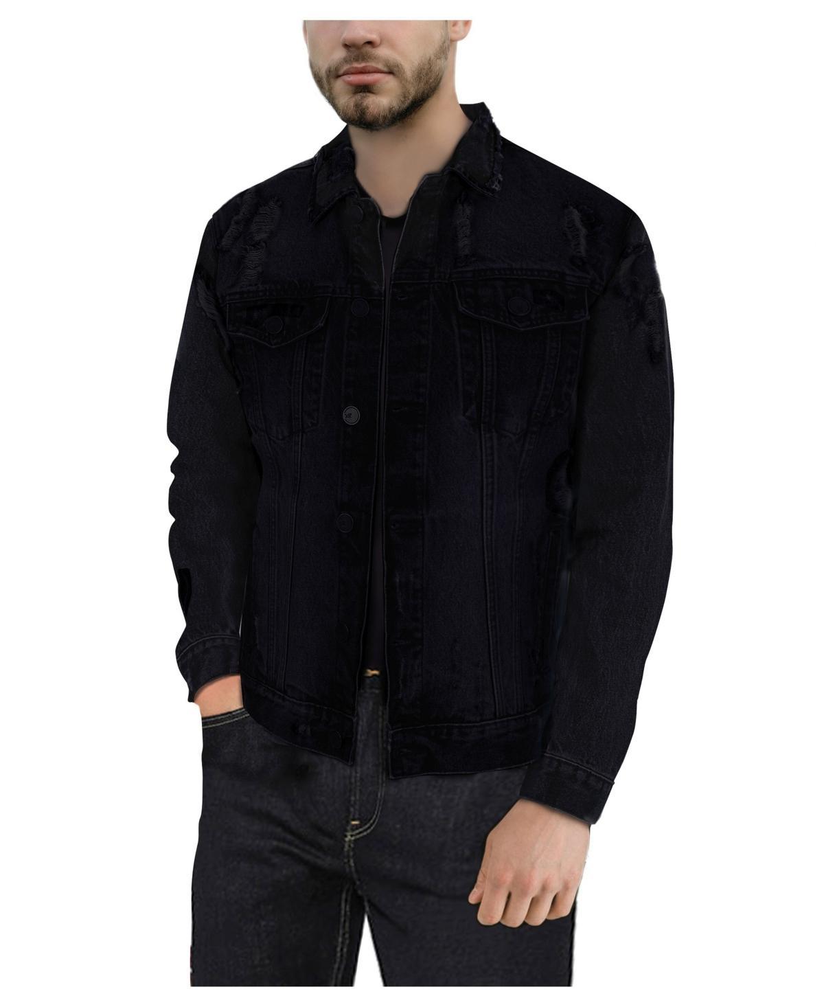 Mens Slim Washed Denim Jacket Product Image