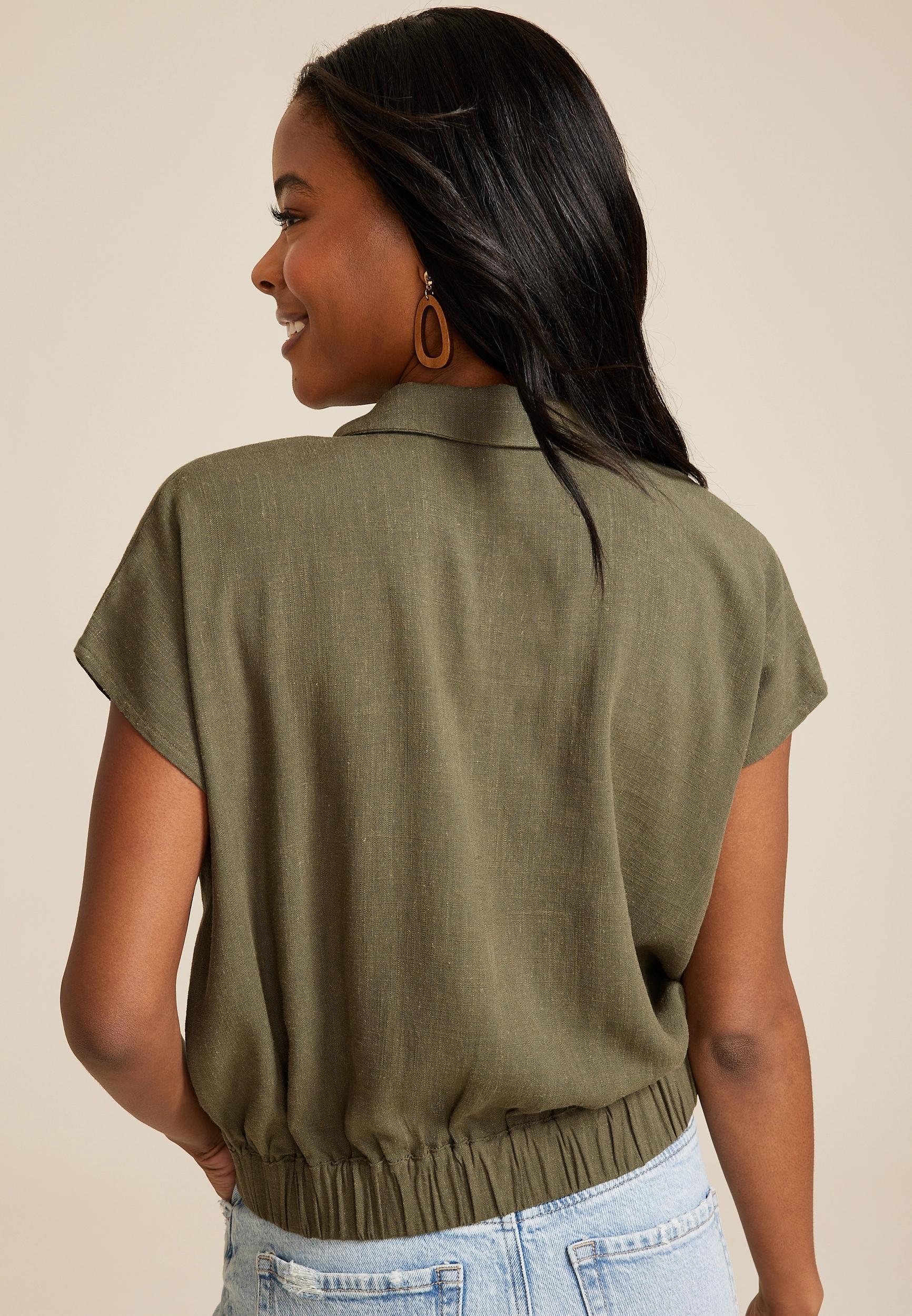 Dolman Surplice Blouse Product Image