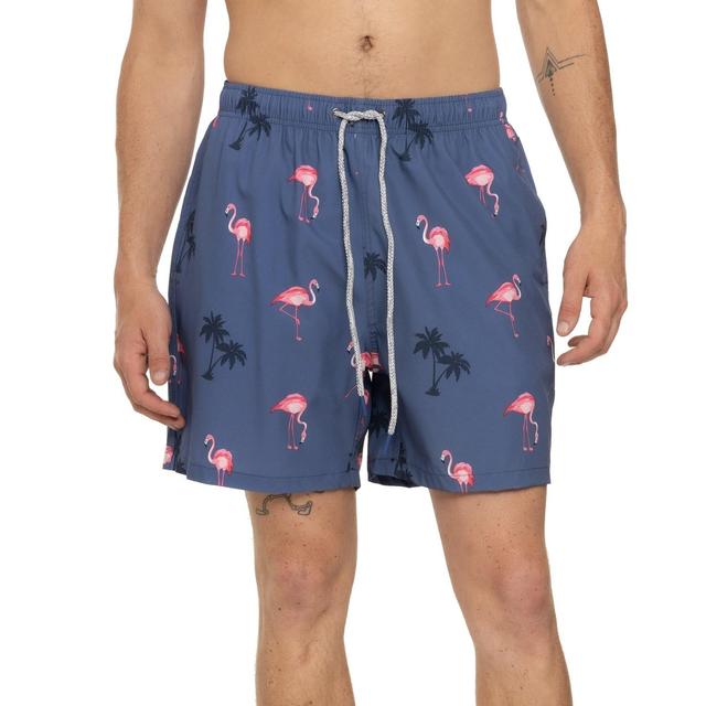 Rainforest Flamingo Island AOP Volley Shorts - Built-In Brief Product Image