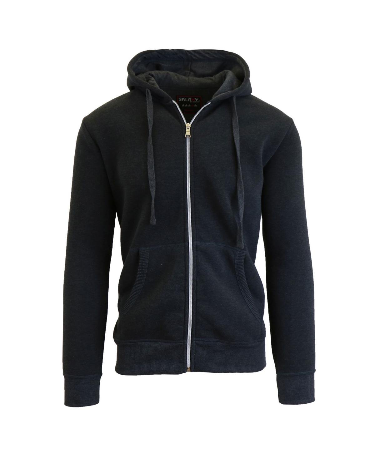 Galaxy By Harvic Mens Full Zip Fleece Hooded Sweatshirt Product Image