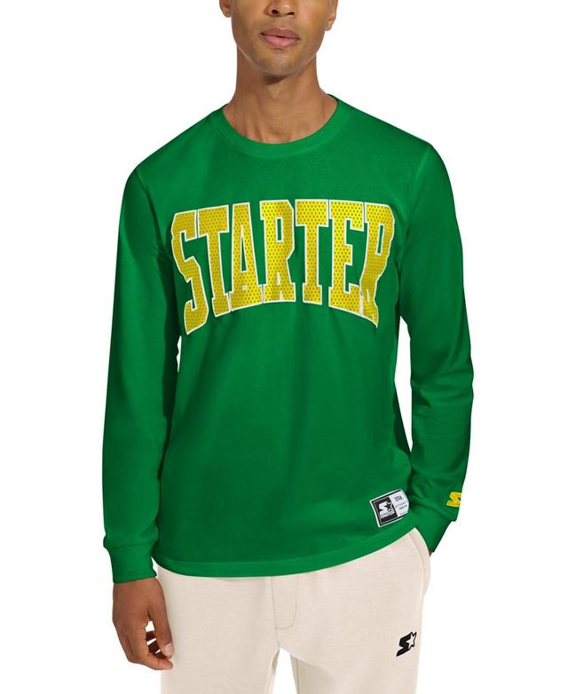 Starter Mens Asher Classic-Fit Logo Graphic Long-Sleeve T-Shirt Product Image