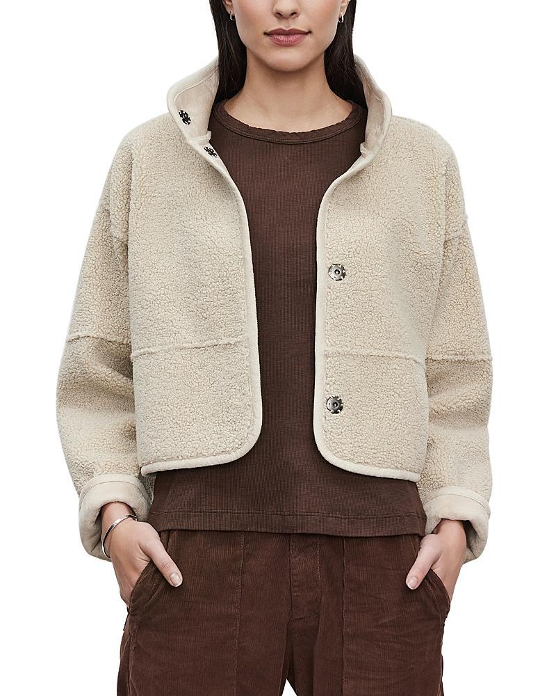 Velvet by Graham & Spencer Kelly Reversible Faux Shearling Cropped Jacket Product Image