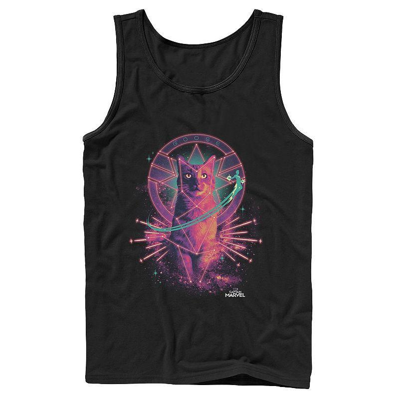 Mens Marvel Captain Marvel Movie Goose Galaxy Portrait Tank Top Product Image