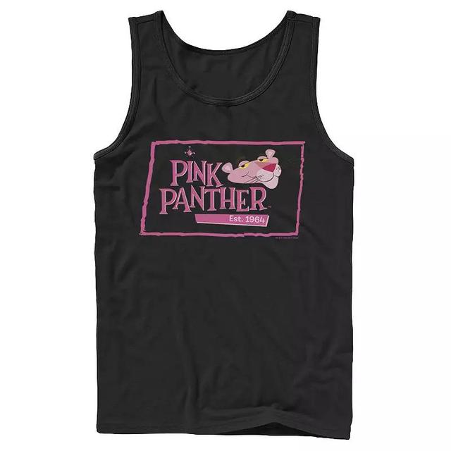 Mens Pink Panther Boxed Portrait Logo Tank Top Product Image