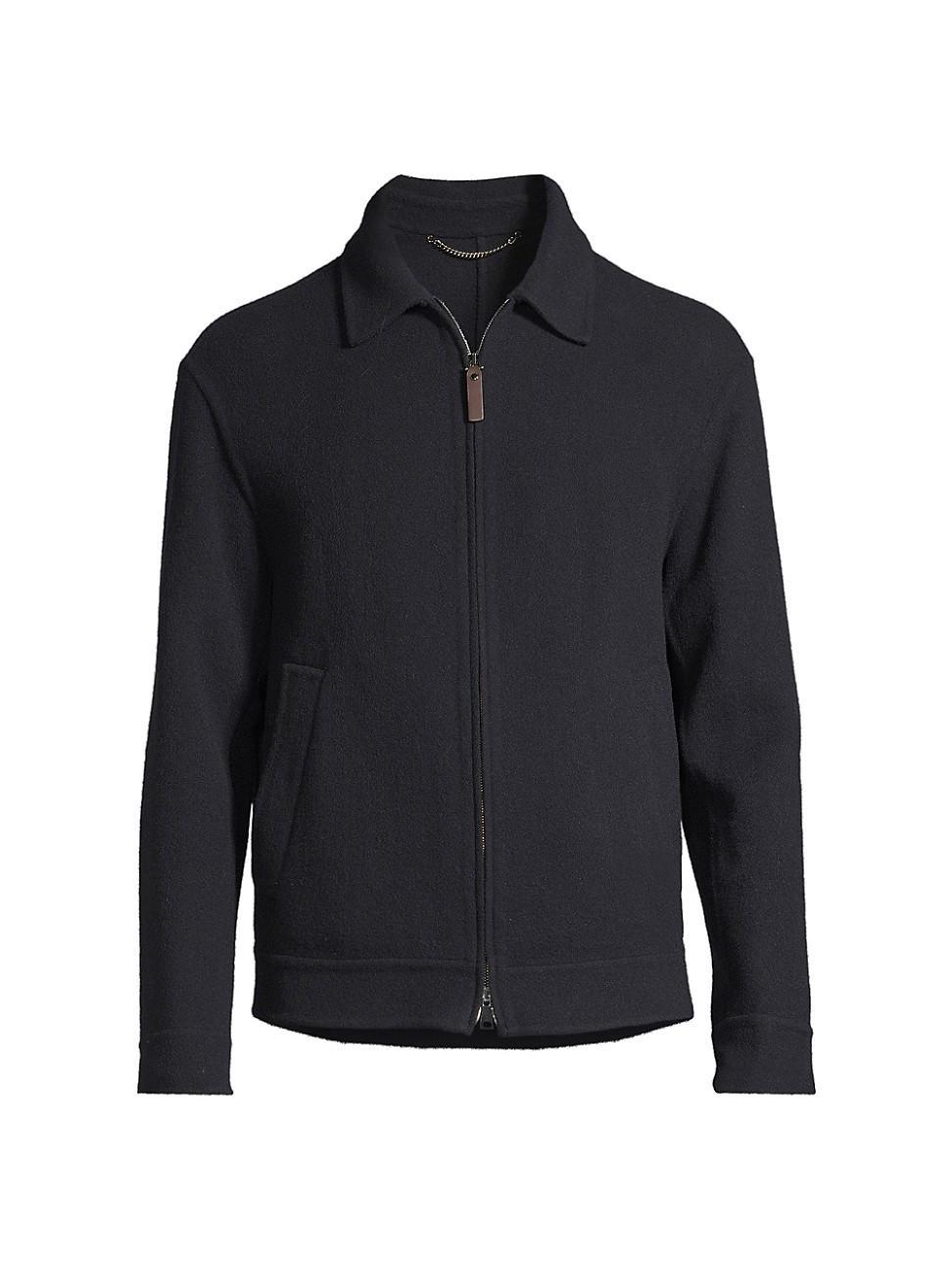 Mens Wool-Blend Zip Jacket Product Image