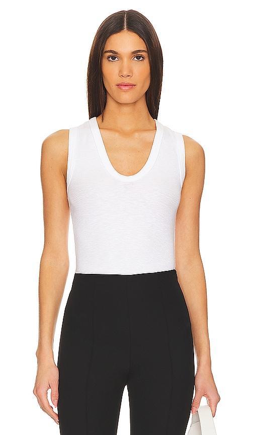 Textured Rib Sleeveless U Product Image