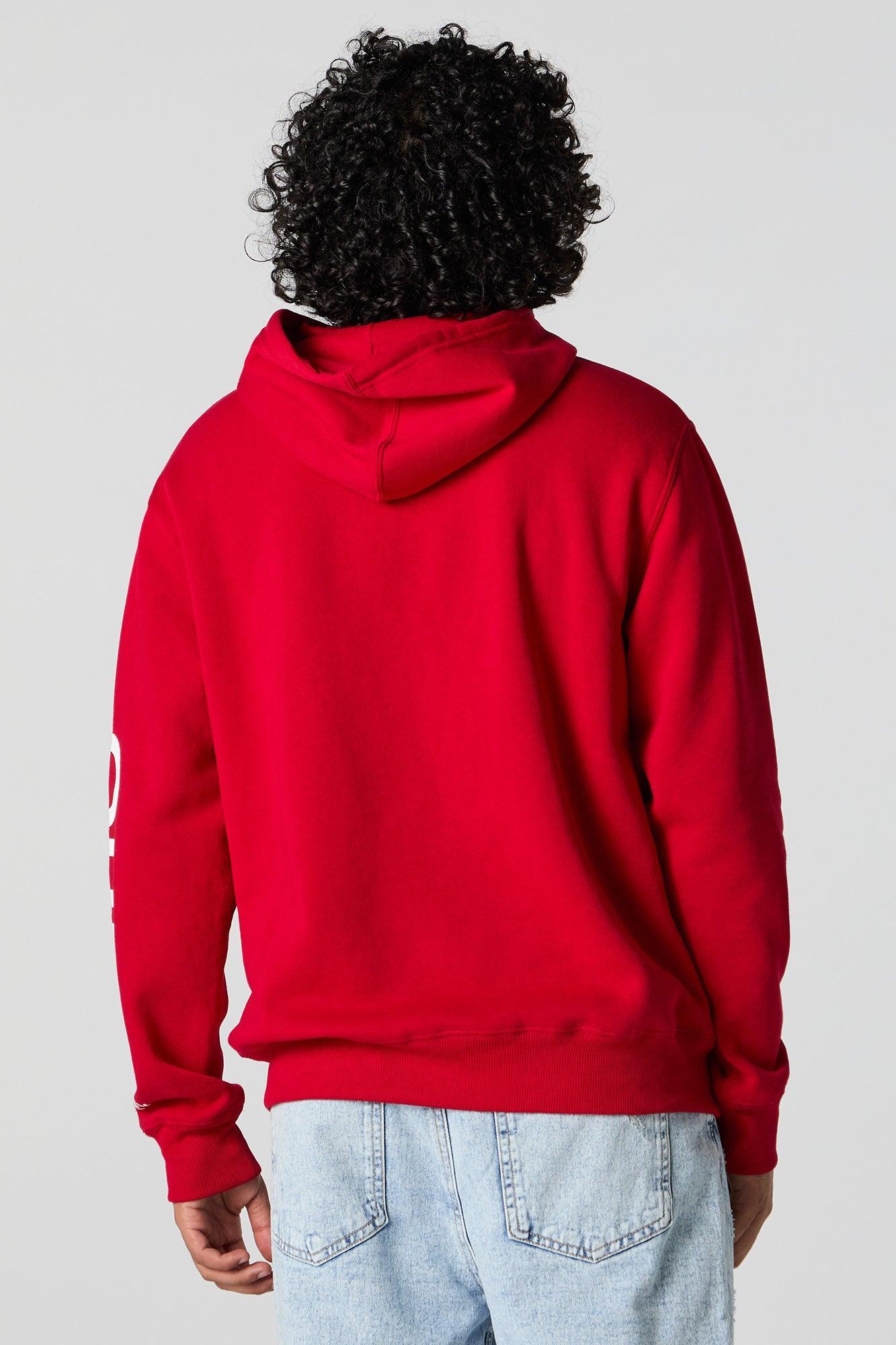 Quiet Money Embroidered Fleece Hoodie Male Product Image