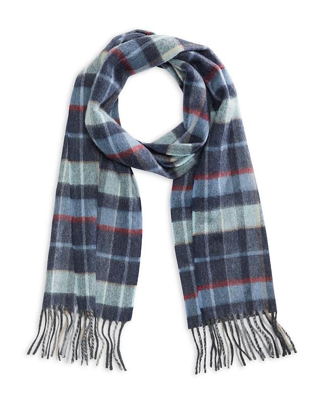 The Mens Store at Bloomingdales Allover Plaid Woven Cashmere Scarf - Exclusive Product Image