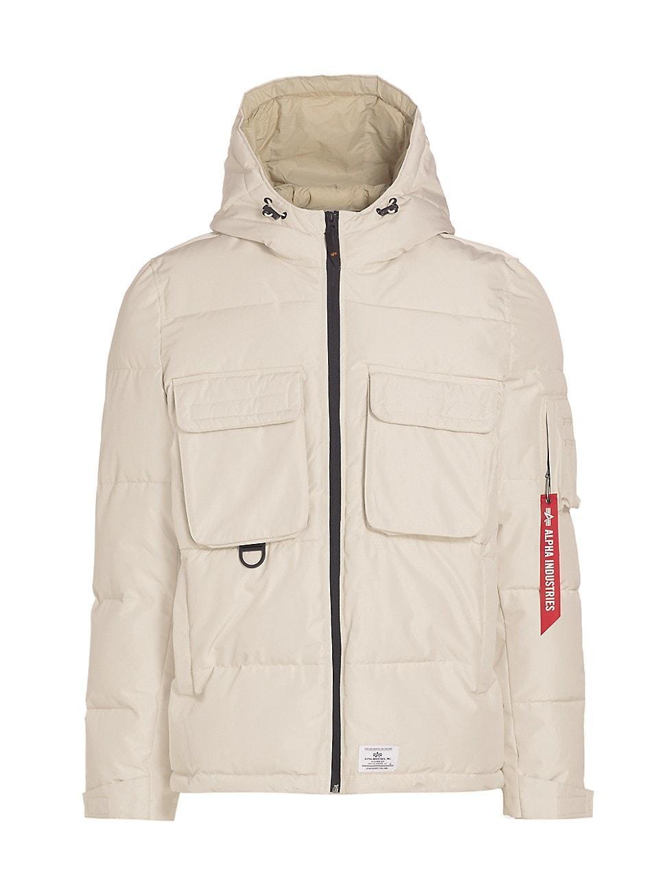 Mens Hooded Puffer Jacket Product Image