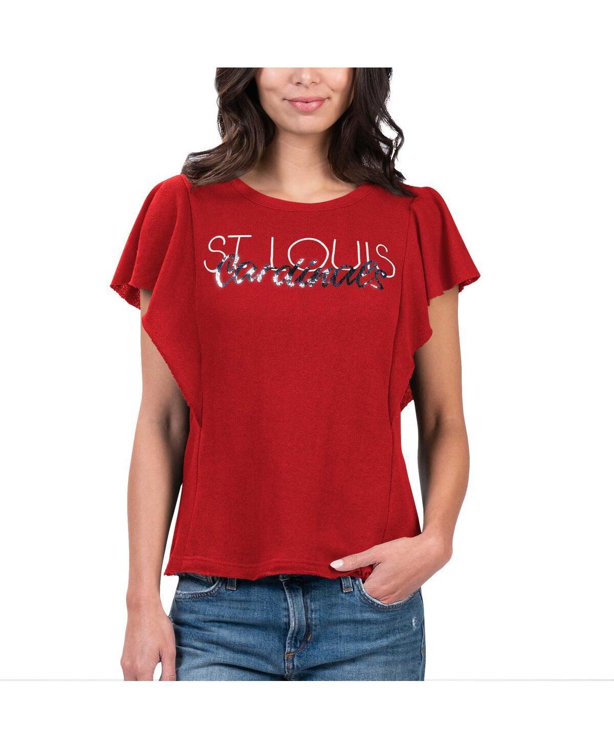 Womens G-iii 4Her by Carl Banks Red St. Louis Cardinals Crowd Wave T-shirt Product Image