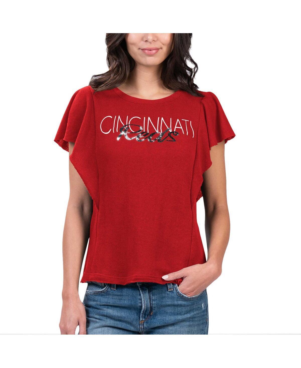 Womens G-III 4Her by Carl Banks Red Cincinnati Reds Crowd Wave T-Shirt Product Image