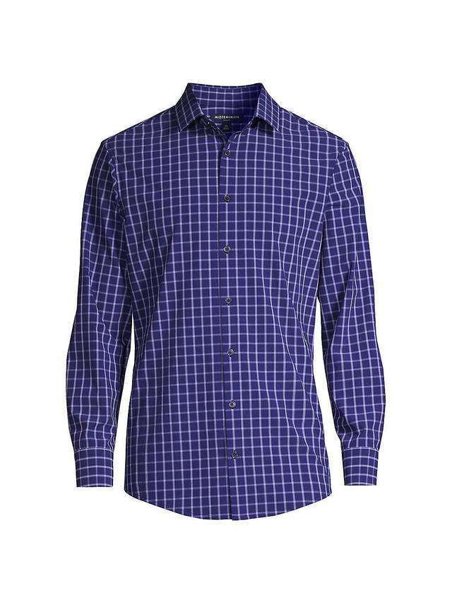 Mens Leeward Grid Button-Front Shirt Product Image