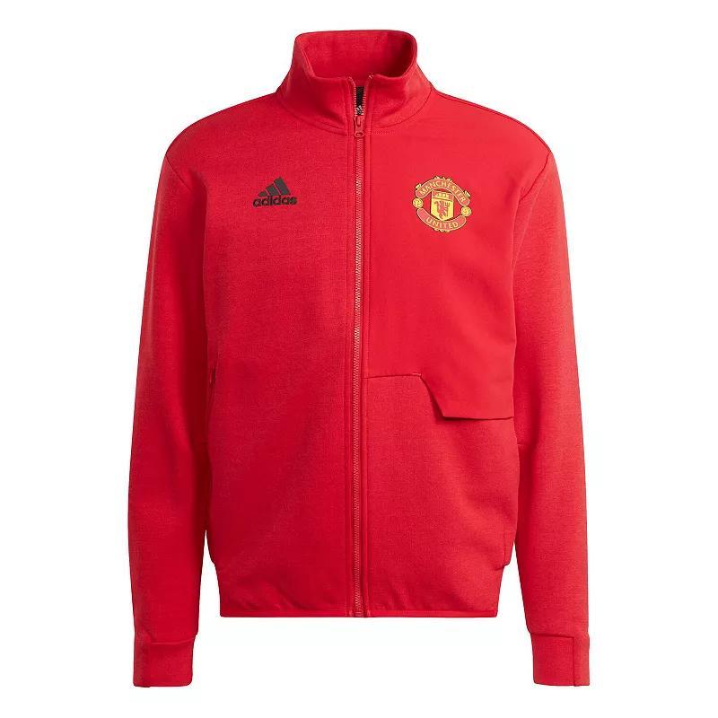 Mens adidas Red Manchester United 2023/24 Anthem Full-Zip Jacket Product Image