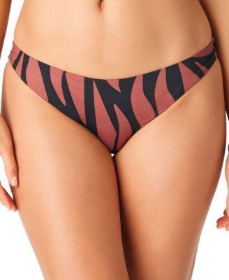 Sanctuary Abstract Animal Cinch Back Hipster Bikini Bottoms Product Image