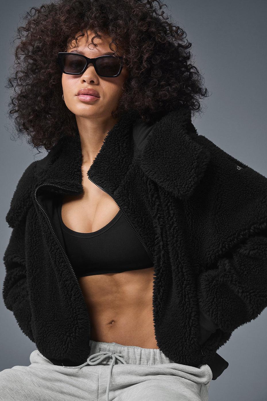 Foxy Sherpa Jacket - Black Product Image