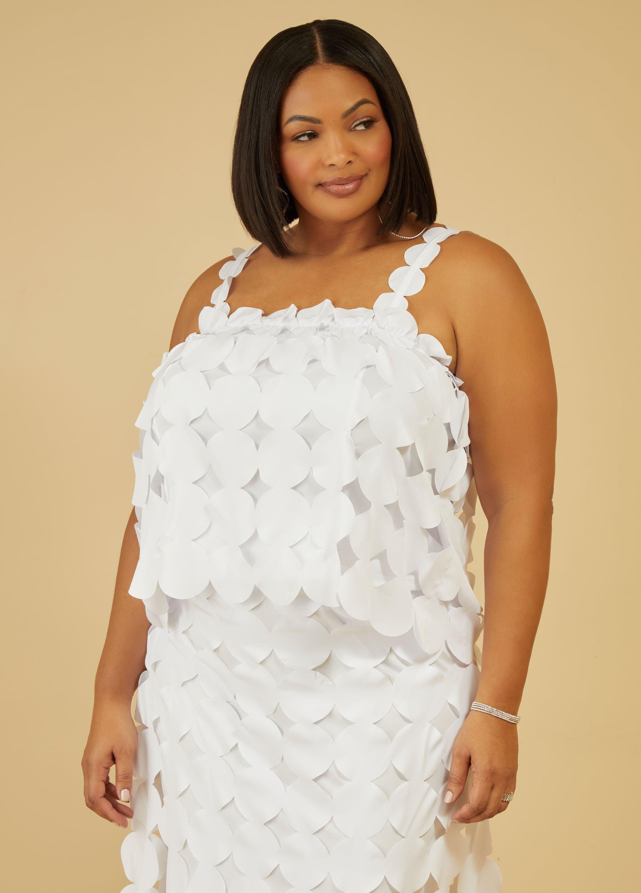 Plus Size Circle Cutout Top Ashley Stewart Product Image