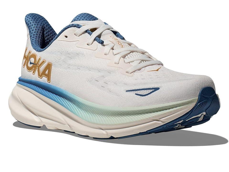 Hoka Men's Clifton 9 (Frost/Gold) Men's Shoes Product Image